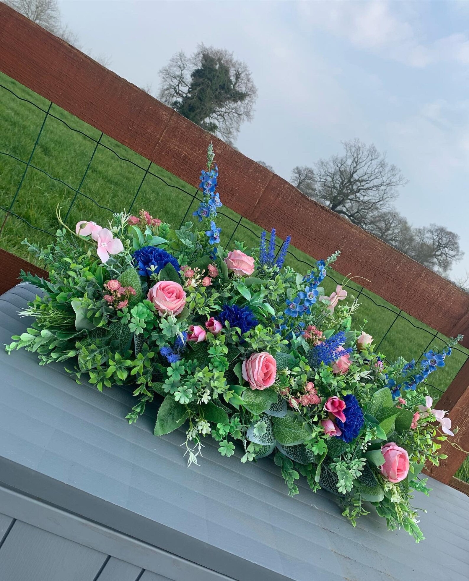 Artificial Grave Memorial Arrangement Etsy UK
