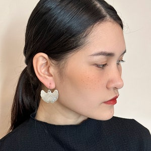 Ginkgo leaf earrings, Brass ginkgo leaf earrings, silver leaf earrings, perfect gift for her, personalized gift
