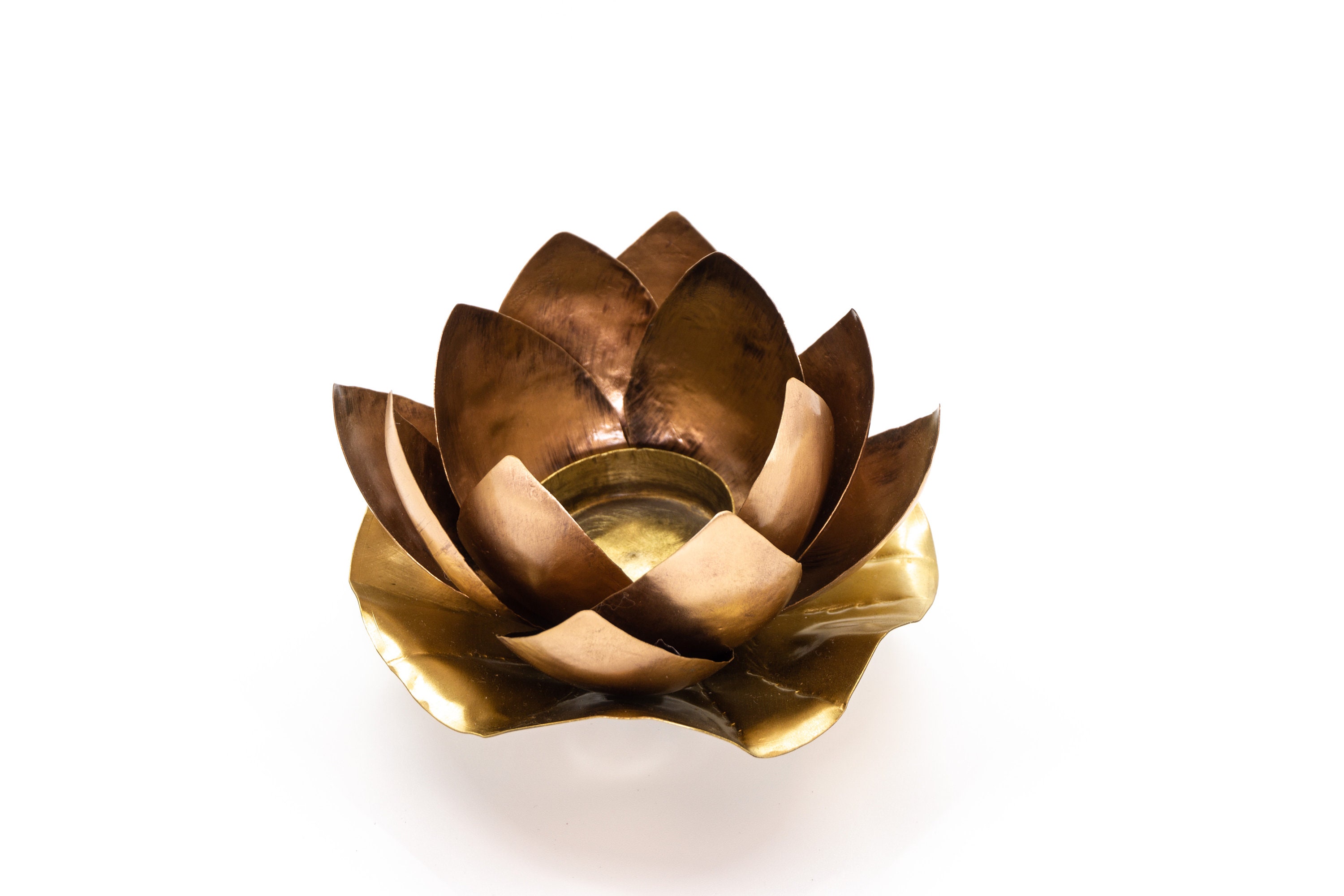 Lotus Candle Holder Brass Candle Holder Copper Candle Cup Etsy