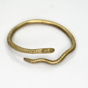 Snake Brass Bracelet | Golden snake bracelet | adjustable snake bracelet | Snake Bangle Bracelet | Snake Jewelry