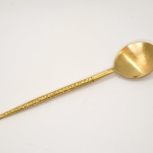 Tea Spoon | Coffee Spoon | Brass Spoon | Dessert Spoon | Serving Spoon | Gold Spoon | Hand Carved Spoon | Gift For Him