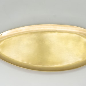Oval Dish | Brass Handmade Tray | Serving Copper Tray | Decorative tray | Candle Tray| Mango Gold Tray | gift for dad