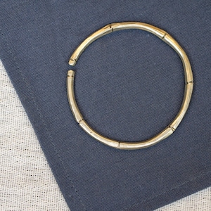Bamboo Brass Bracelet | Golden Bracelet | Handmade Brass bracelet | adjustable snake bracelet