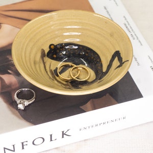 Frog Ceramic Bowl | Rice Bowl | black bowl | cereal bowls | oatmeal bowl