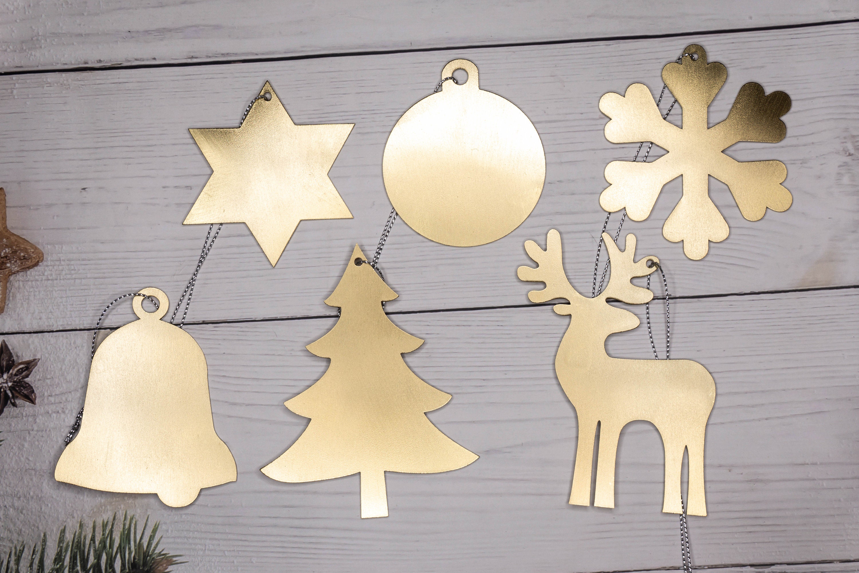 Brass Christmas Ornament Brass Christmas Tree Brass Star Ornament