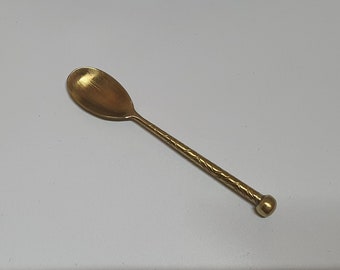 TEA SPOON | Silver Baby Spoon | Coffee Spoon | Solid Brass Spoon | Serving Spoon