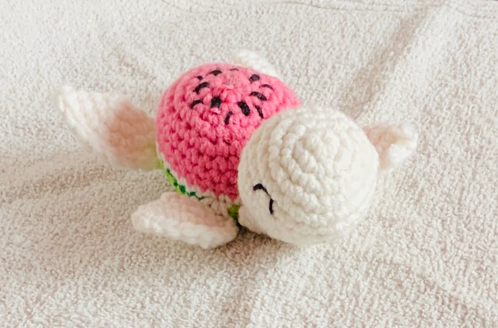 Crochet Watermelon Turtle - Etsy