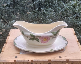 Franciscan Desert Rose Gravy Boat With The Flying F Logo. Interpace USA.