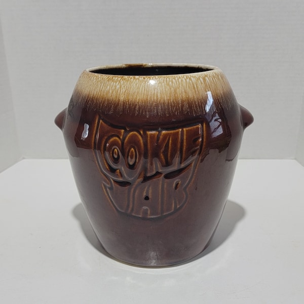 McCoy Brown Drip Cookie Jar/No Lid