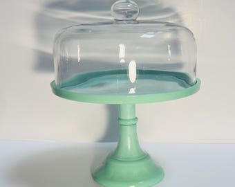 10-Zoll-Jadeitglas-Etagere, Opakgrün,Pioneer Woman Kollektion