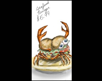 Seafood burger