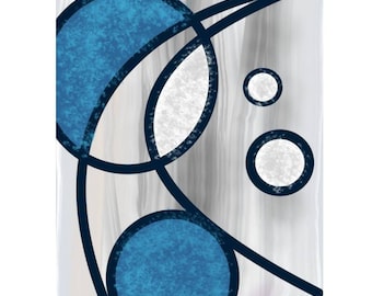 Blue and grey abstract