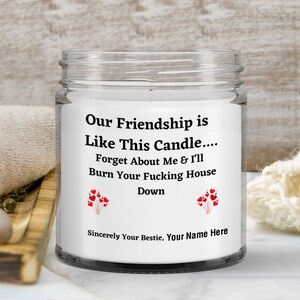 Funny Candle, Personalized Candle Gift, Custom Name Candle, Funny Gift,Mom Gift, BFF Gift, Gift for Her