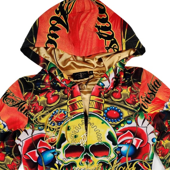 ED HARDY Women Hoodies Sweatshirt by Christian Audigier Sz. S, XS