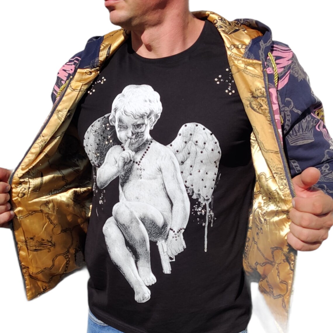 Ed Hardy Hoodie
 ED HARDY Men Hoo Forever Christian Audigier Hip Hop Blue Sz XL
