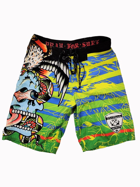 ED HARDY Men's Swimming Shorts - Etsy 