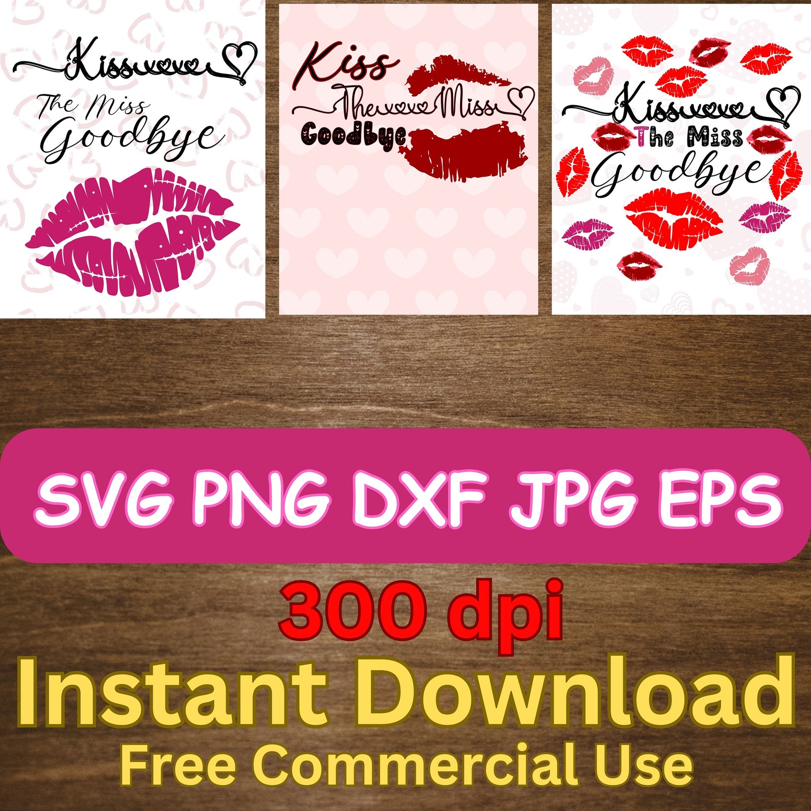 Kiss the Miss Goodbye Template Kisses for the Future Mrs Hen - Etsy