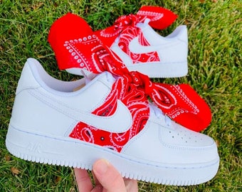 air force 1 bandana shoes
