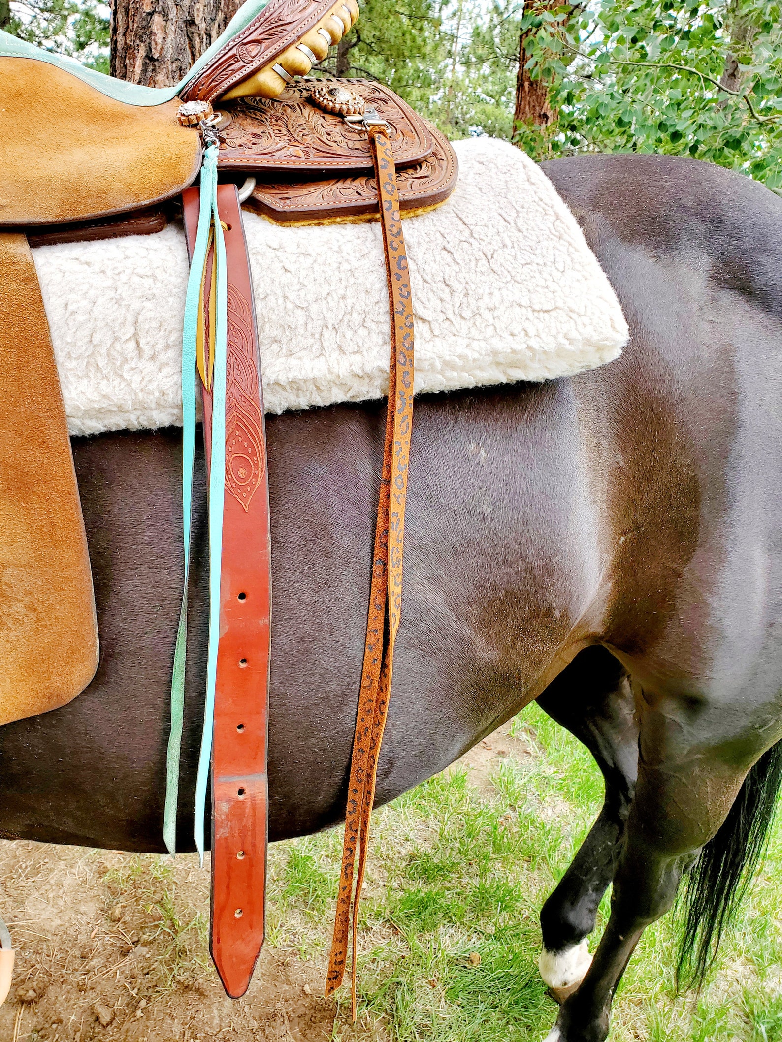 Leopard/Cheetah Saddle Strings Custom Colors Western Tack Etsy