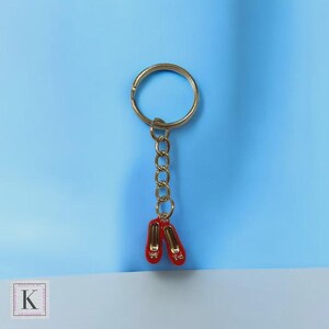 Ruby Slippers Keychain | Red Shoe Accessory | Storybook Gift | Theater Inspired Bag Charm