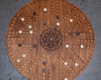 Juego de mesa de agravación 8 jugadores, Madera de tablero de agravación, Tableros de juego Wahoo, Tablero de juego de madera, Juegos de mesa familiares, Juego de mesa hecho a mano