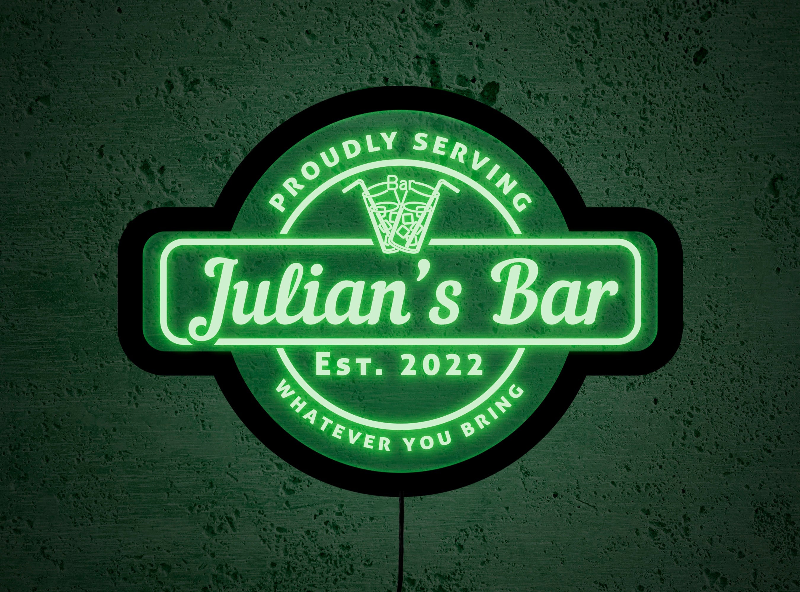Custom Bar Light Sign Custom Led Sign Bar Bar Light up Sign Etsy UK