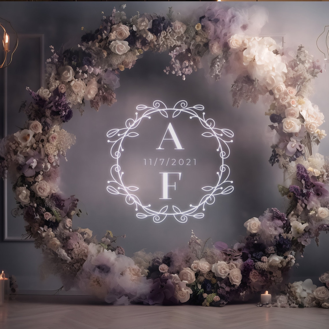 Projector Monogram Wedding Projector, Custom Wedding Light, GOBO Wedding Projector ...