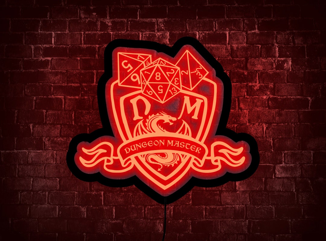 Dungeons and Dragons Sign, D&D Light, Dnd Neon Sign, Dungeon and Dragon ...