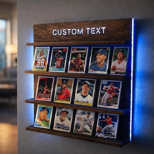 Led Baseball Card Display - Etsy Led Baseball Card Display - Etsy