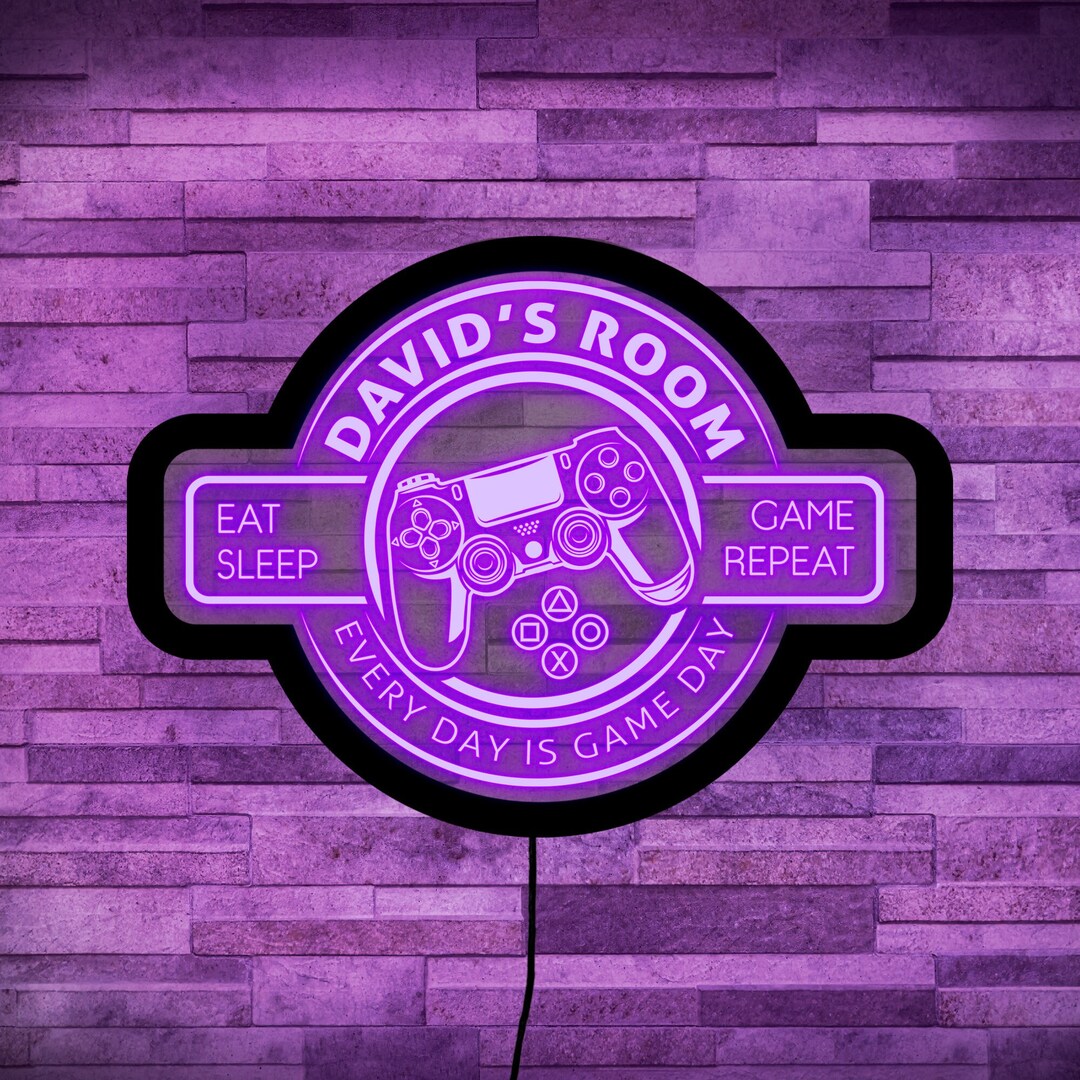 Game Room Neon Sign Game Room Led Sign Gaming Neon Light Etsy