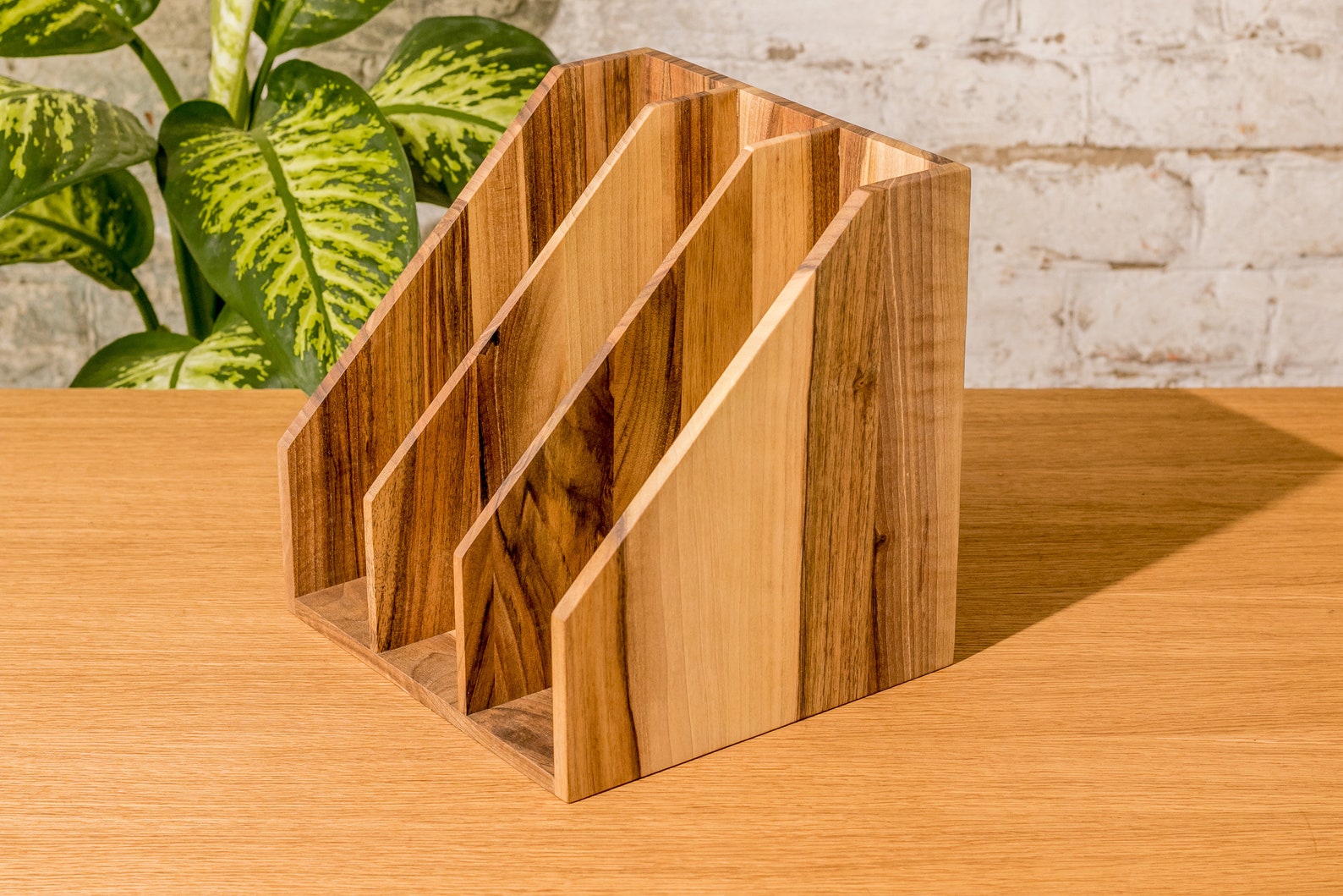 Wooden File Holderwooden Document Holderdesk Shelf Etsy
