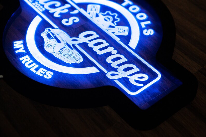 Custom Garage Neon Sign Garage Led Sign Garage Light up Etsy