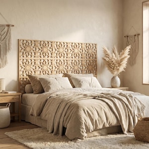Queen Headboard, King Headboard, Mounted Headboard, King Wall Headboard, Antique Headboard, Vintage Headboard, Wooden Bed Headboard,King Bed