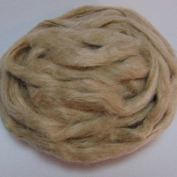 Linen natural sliver- linen roving - flax sliver - natural brown colour