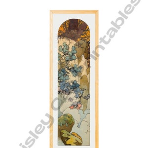 Stained Glass Box #1, Art Nouveau, Alphonse Mucha, Instant Download, Wall Art, Vintage Art, Digital Print
