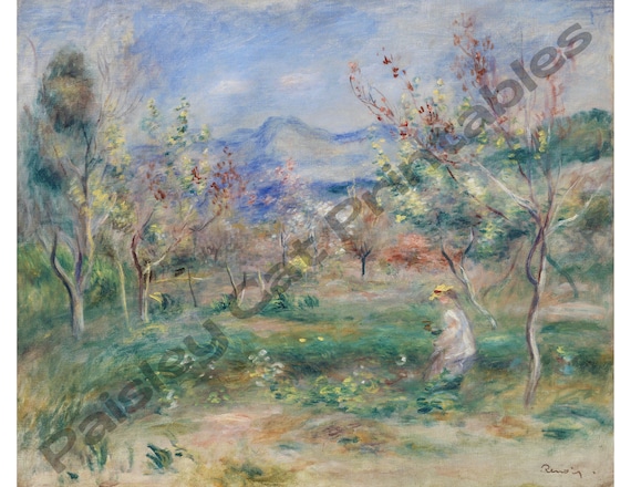 LANDSCAPE, Pierre-auguste Renoir, Instant Download, Wall Art