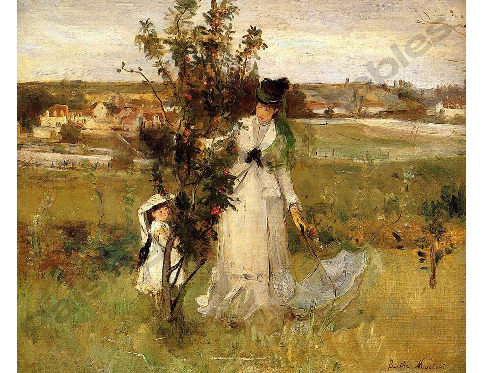 ベルト・モリゾ、かくれんぼ、デジタルダウンロード、印刷可能な壁