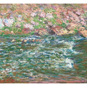 WATERSCAPE, Monet, Rapids on the Petite Creuse, Instant Download, Wall Art, Digital Print, Impressionist Art, Famous Artist, Home Decor