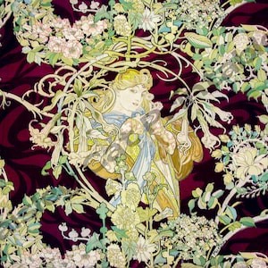 FEMME A MARGUERITE, Art Nouveau, Alphonse Mucha, Instant Download, Wall Art, Vintage Art, Digital Print