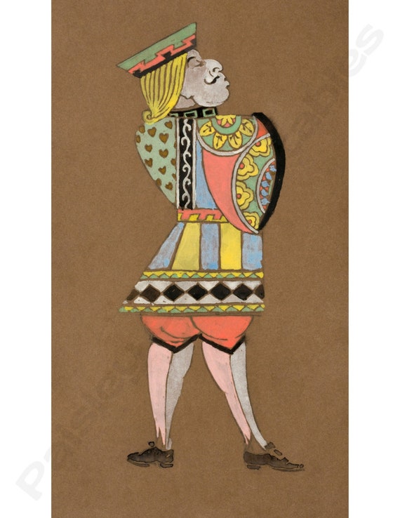 ハートのジャック、不思議の国のアリス、インスタントダウンロード