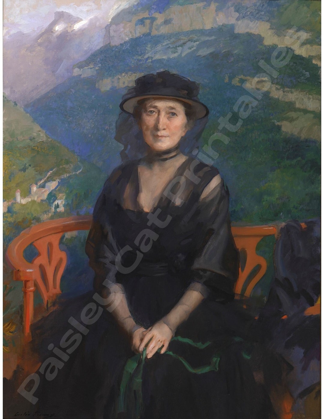 Cecilia Beaux, Portrait of Mrs. Addison C. Harris, Digital Download ...