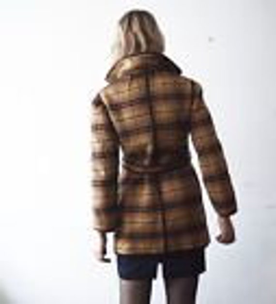 60's 70's Pure Wool Belted Coat - image 5