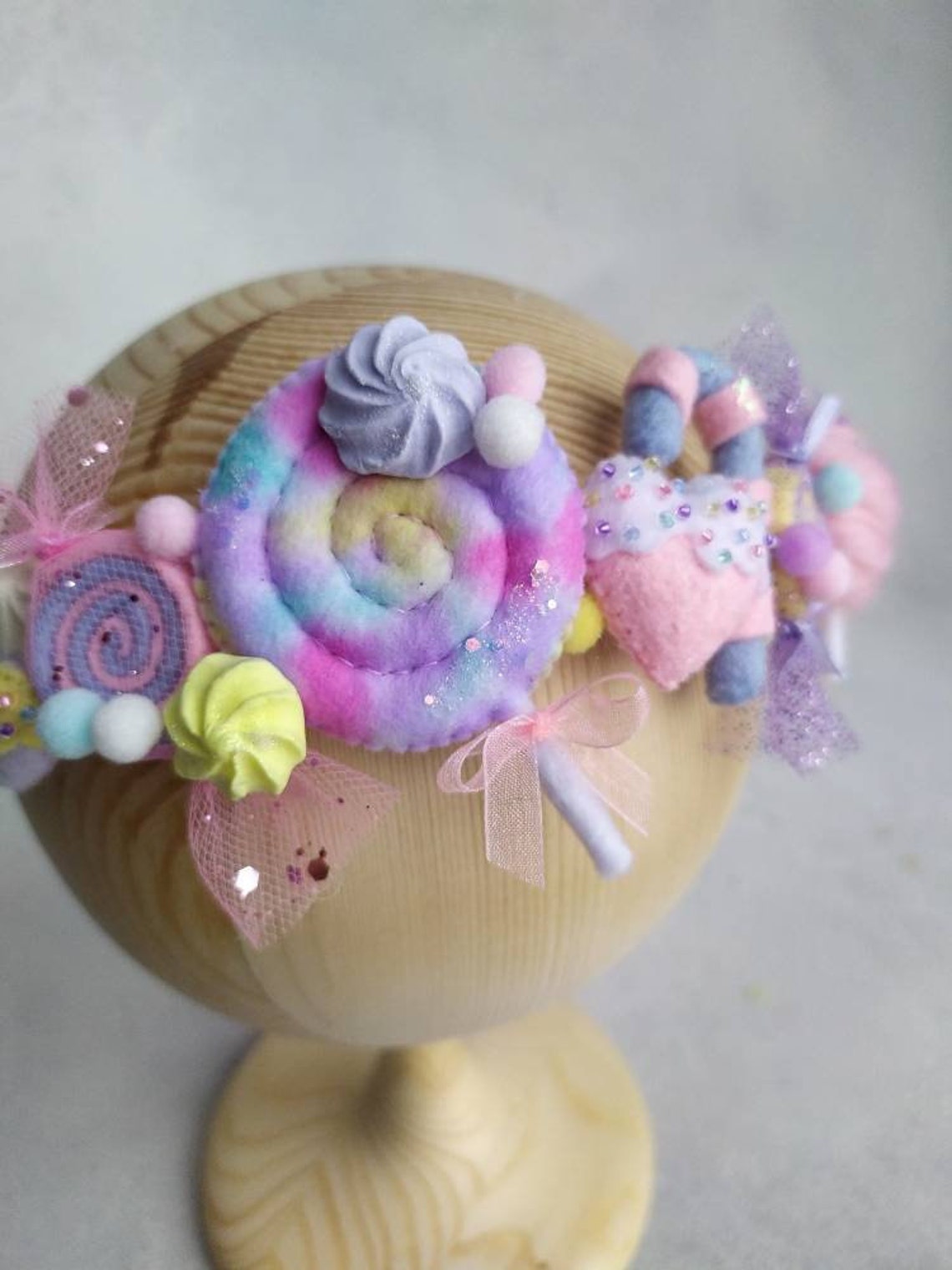 Headband with candy Candyland Headband Sweets crown Candy Etsy