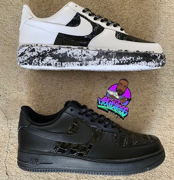 crocodile air force 1 white