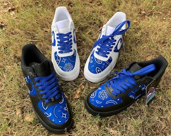 Bandana Af1 Blue Bandana Nikes Nike Air Force Low '07 White Worn