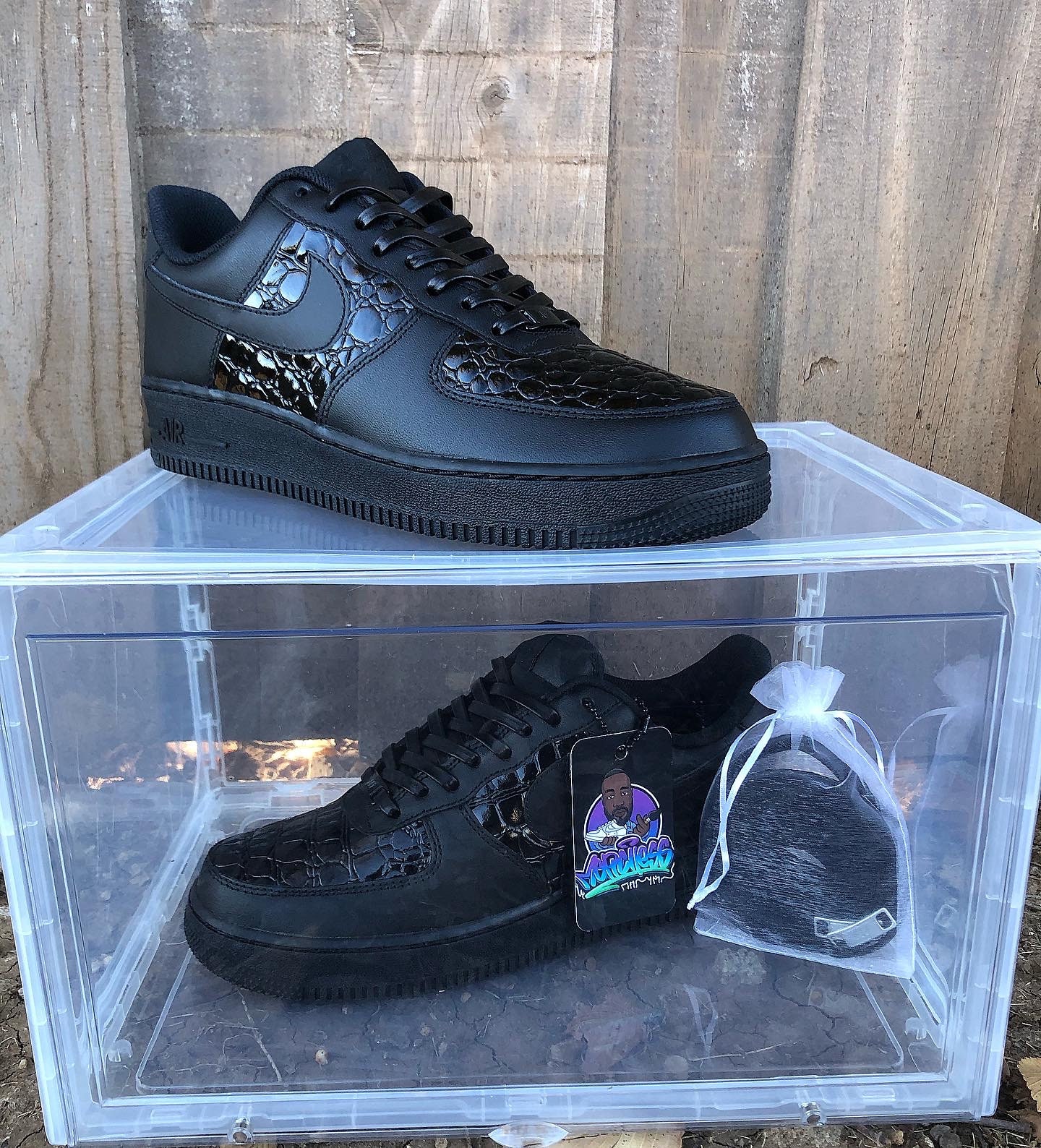 air force 1 crocodile white