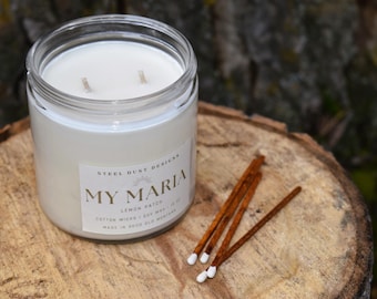 My Maria, Lemon Candle, Soy Candle, Spring Candle