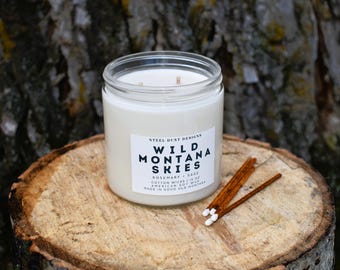 Wild Montana Skies, Rosemary Sage, Soy Candles, Clean Smells, Farmhouse, Montana made