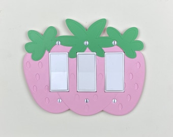 Strawberry Light Switch Cover (3 paddle)