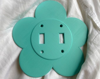 Flower Light Switch Cover (2 toggles)